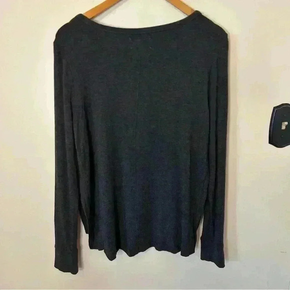 LOFT Lou and Grey Soft Side Slit Pullover Sweatshirt Size S - Picture 4 of 9